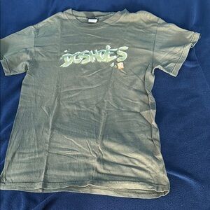 DC Green Short Sleeve Tee Casual Crew Neck